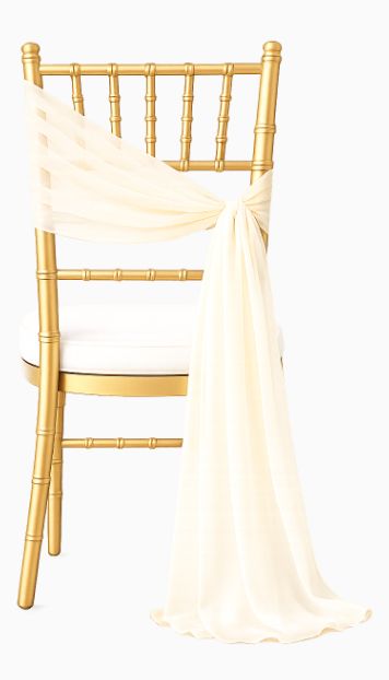 Ivory Chair Swag Rentals