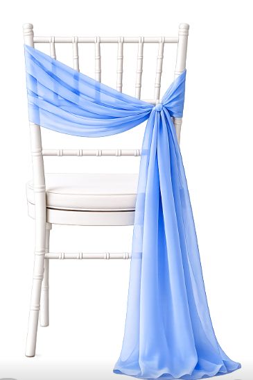 Light Blue Chair Swag Rentals