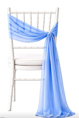 Light Blue Chair Swag Rentals