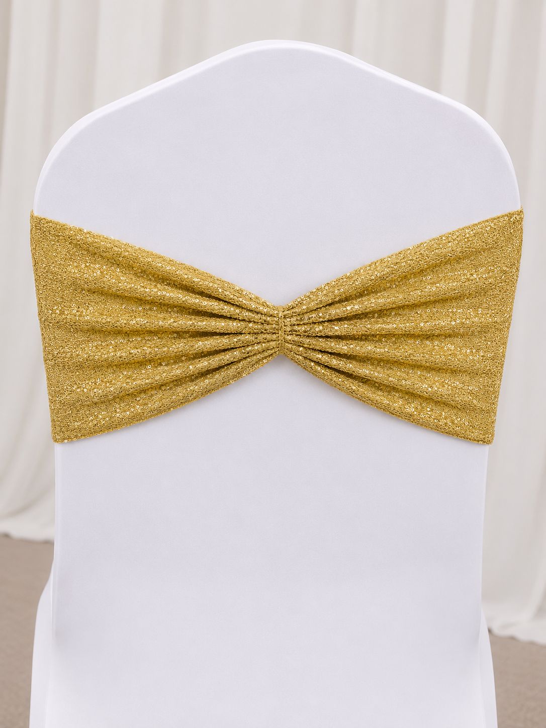 Gold Taffeta Glitz Chair Band Rentals