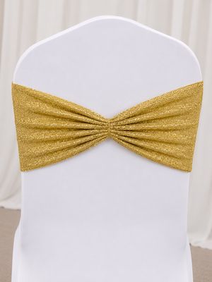 Gold Taffeta Glitz Chair Band Rentals