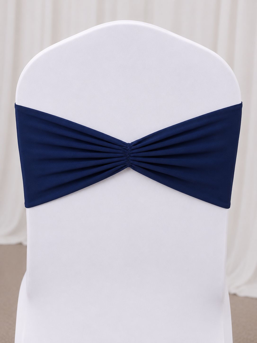 Navy Spandex Chair Band Rentals