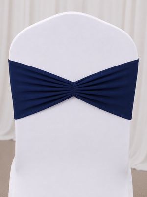 Navy Spandex Chair Band Rentals