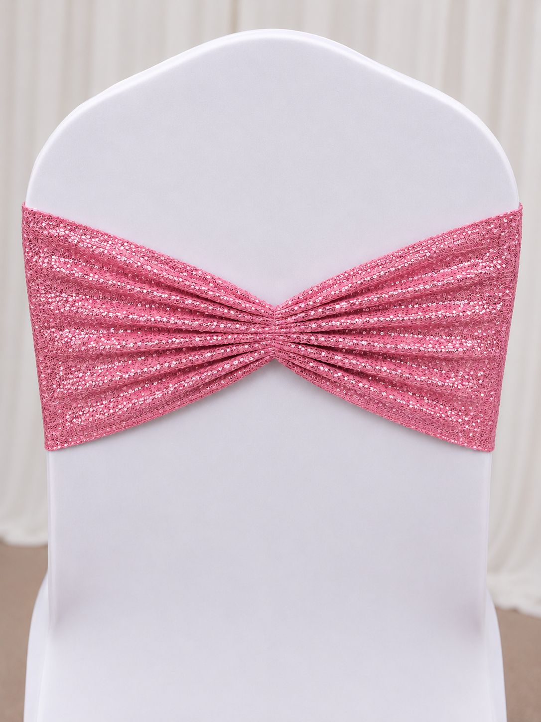 Pink Taffeta Glitz Chair Band Rental