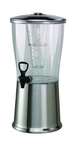 Beverage Dispenser with Infuser, 3 Gallon, Stainless Steel