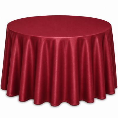 Ruby Lamour Matte Satin Tablecloth Rentals