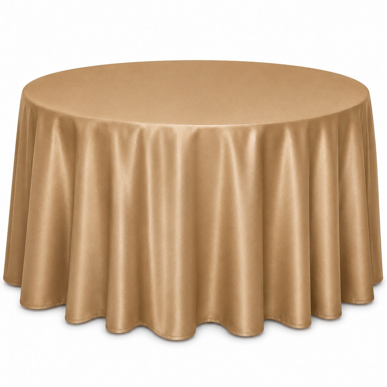 Gold Lamour Matte Satin Tablecloth Rentals