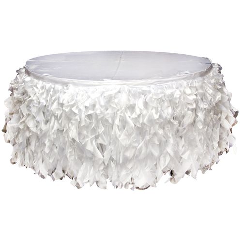 White Tutu Table Skirt