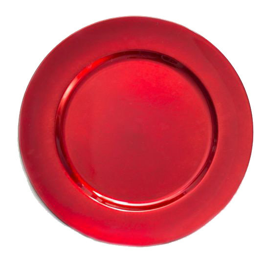 Red Charger Plate Rentals