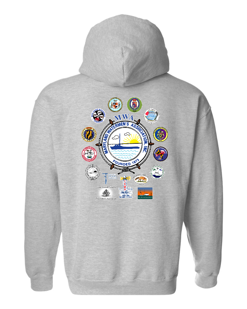MWA Logo with Counties Hooded Sweat Shirt