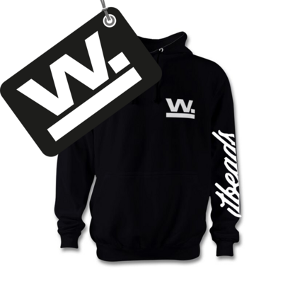 Waxaddict W Hoodie Black/White Logo
