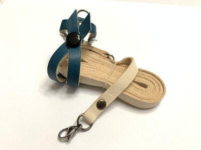 Parrotlet Bird Harness size 0 LEATHERS4FEATHERS Avian Leash