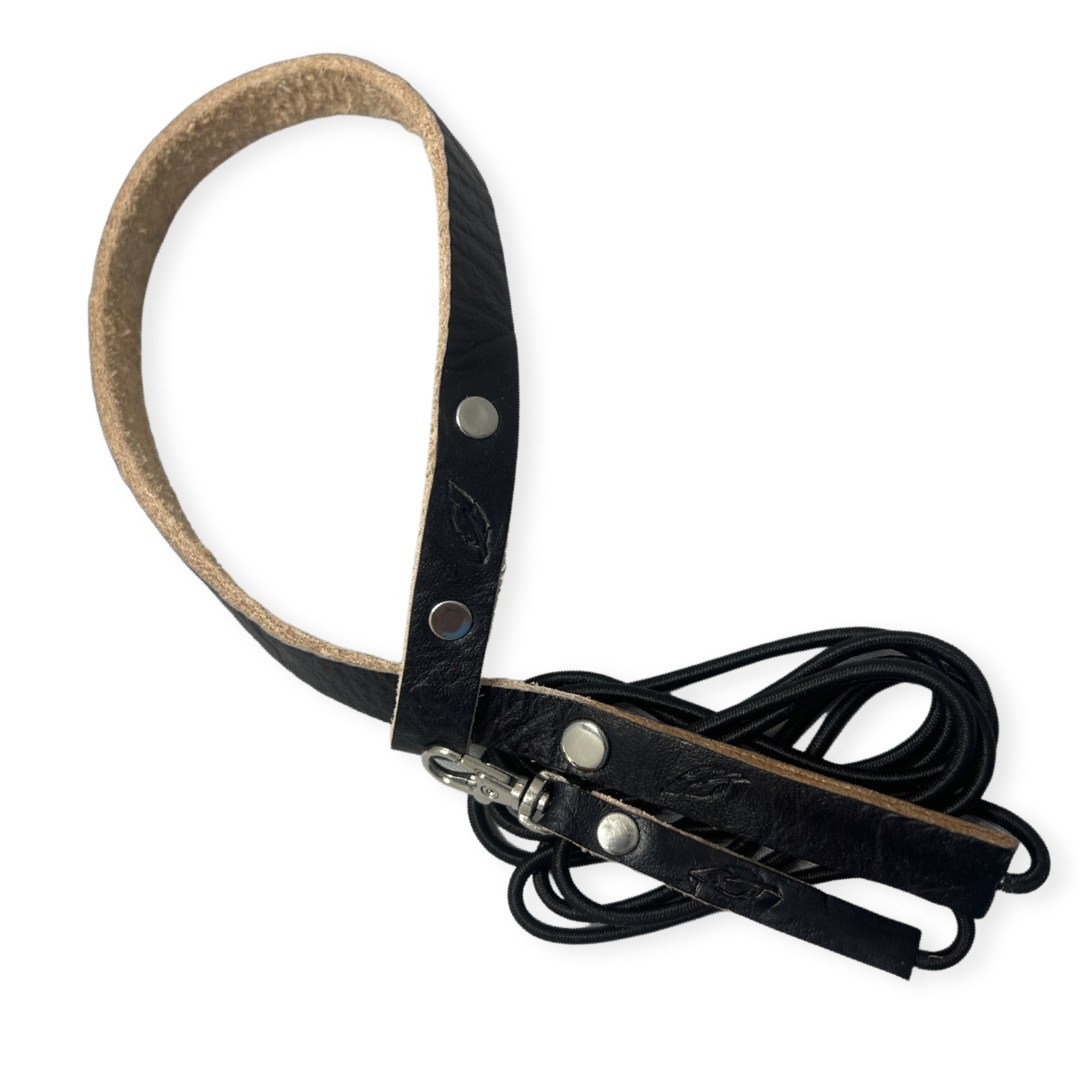 Vegetable Tanned Leather Elastic Leash