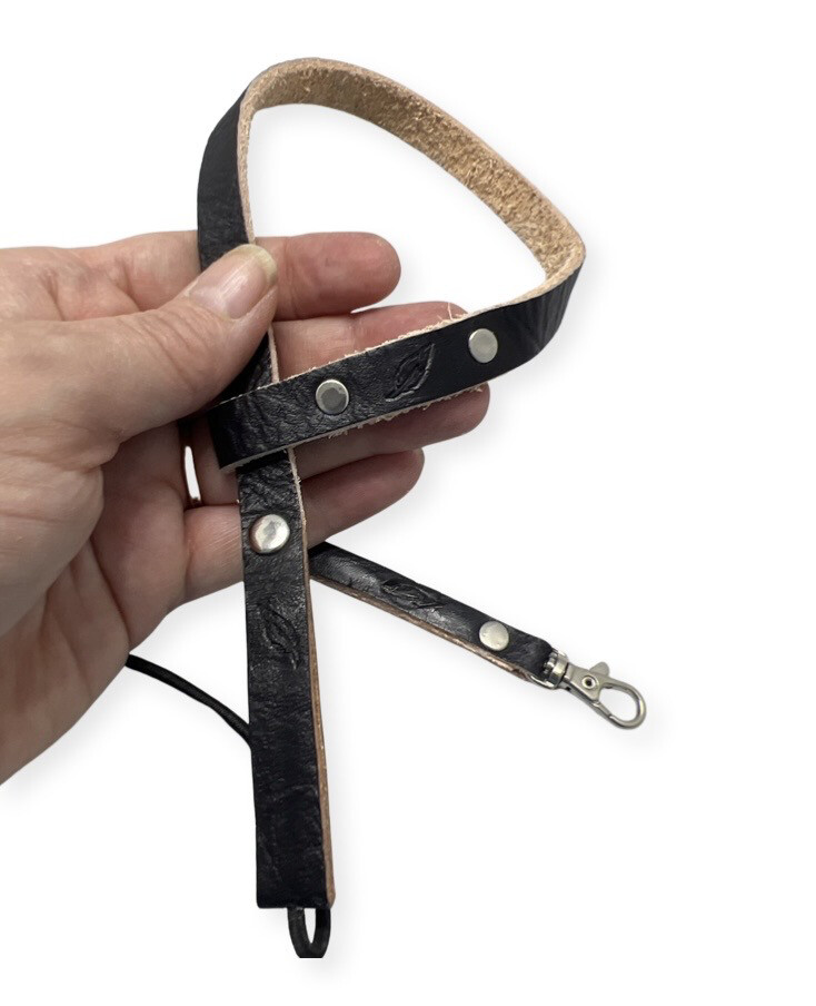 Vegetable Tanned Leather Elastic Leash