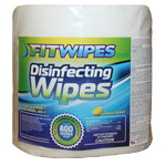FitWipes - Disinfecting Wipes - 1 Case - 4 Bags
