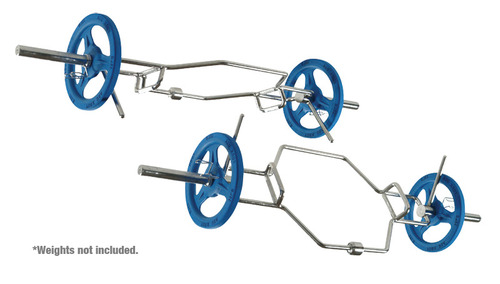 York International &quot;Multi-Hex&quot; Dead Lift/Shrug Bar with Hi-Lo Handles and Rock+Rack