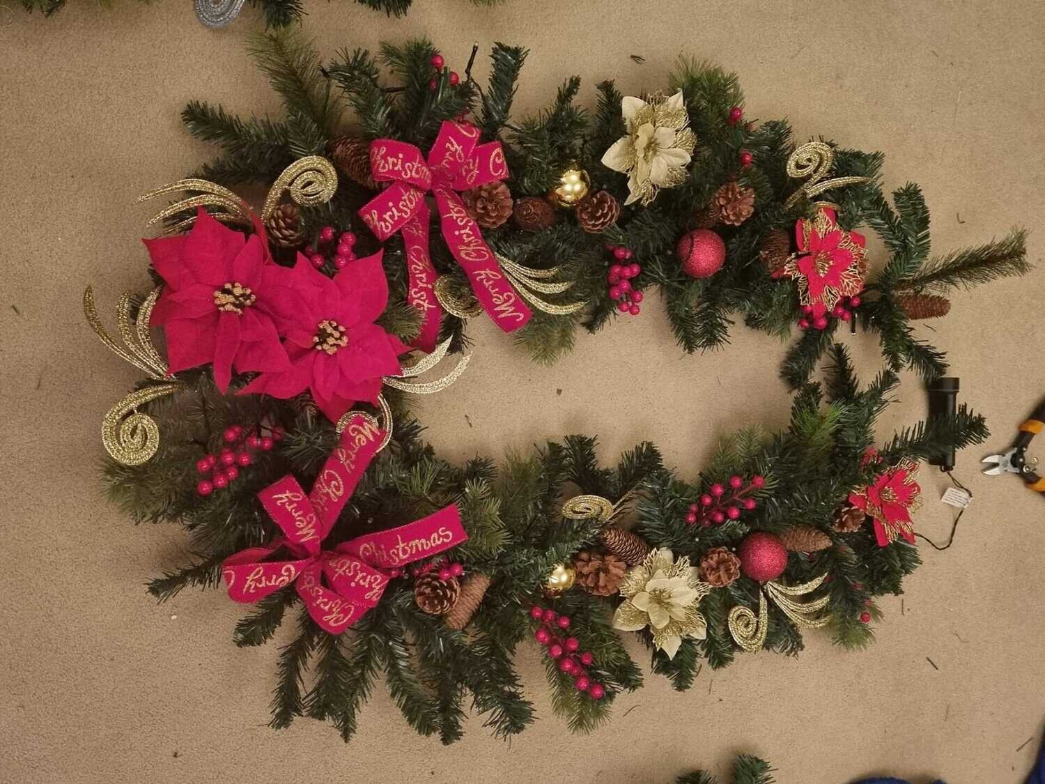 Red & Gold Garland