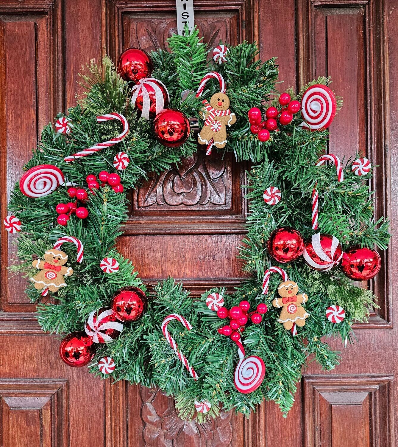 40cm Gingerbread Wreath