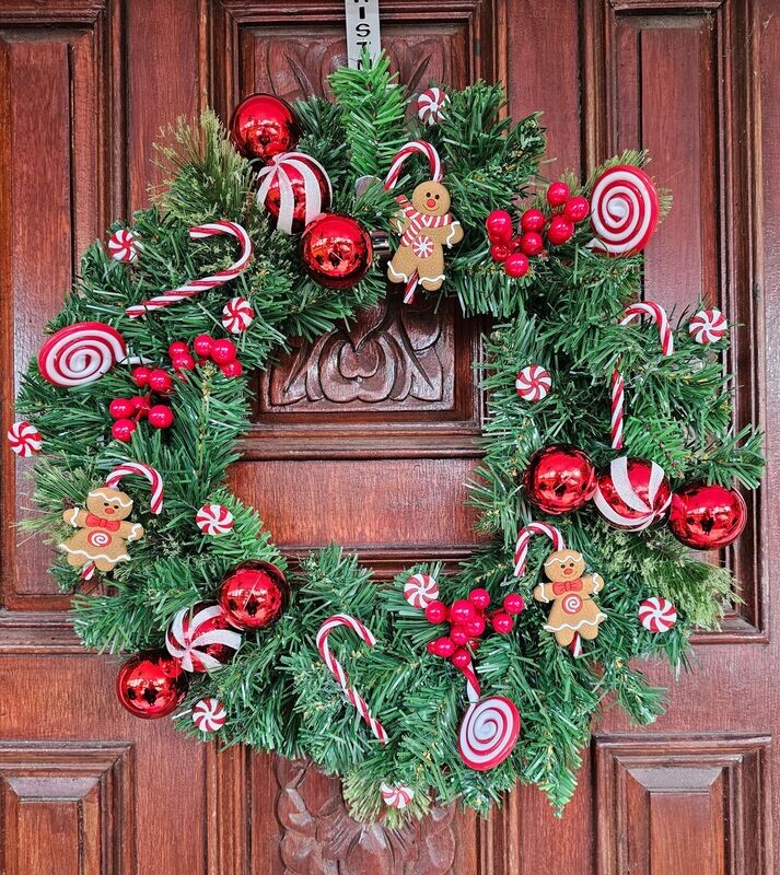 40cm Gingerbread Wreath