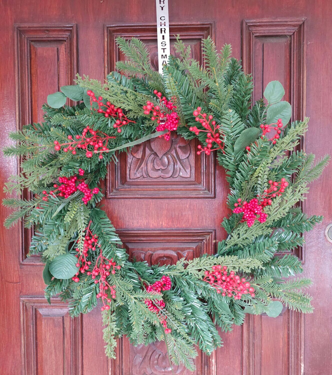 SPECIAL OFFER - 60cm Artificial Mixed Spruce & Foliage Wreath