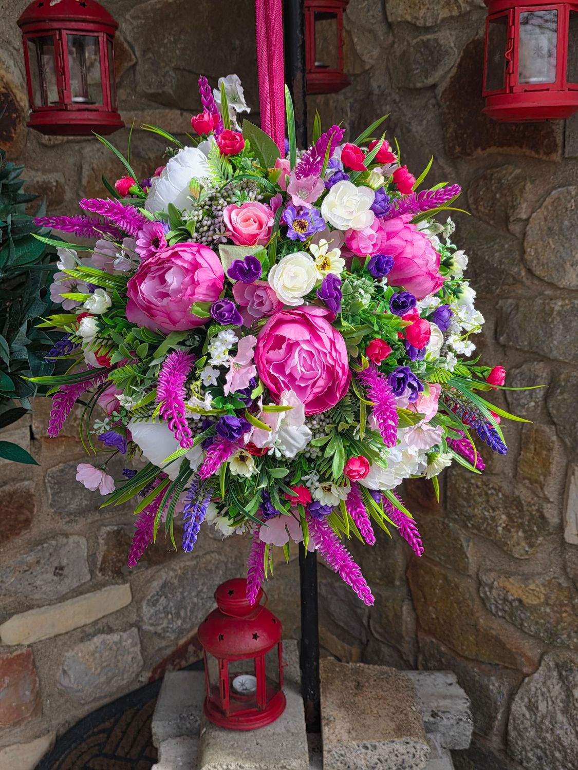 Peacock Flower Globe