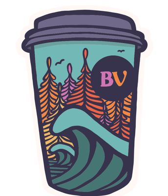 Wavy Cup Sticker