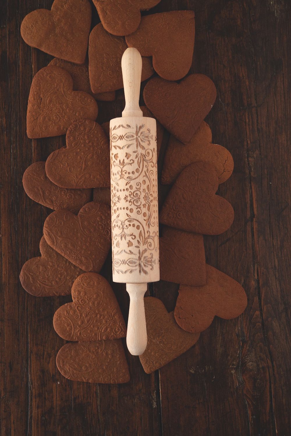 Engraved Rolling Pin, Attribute: Folk