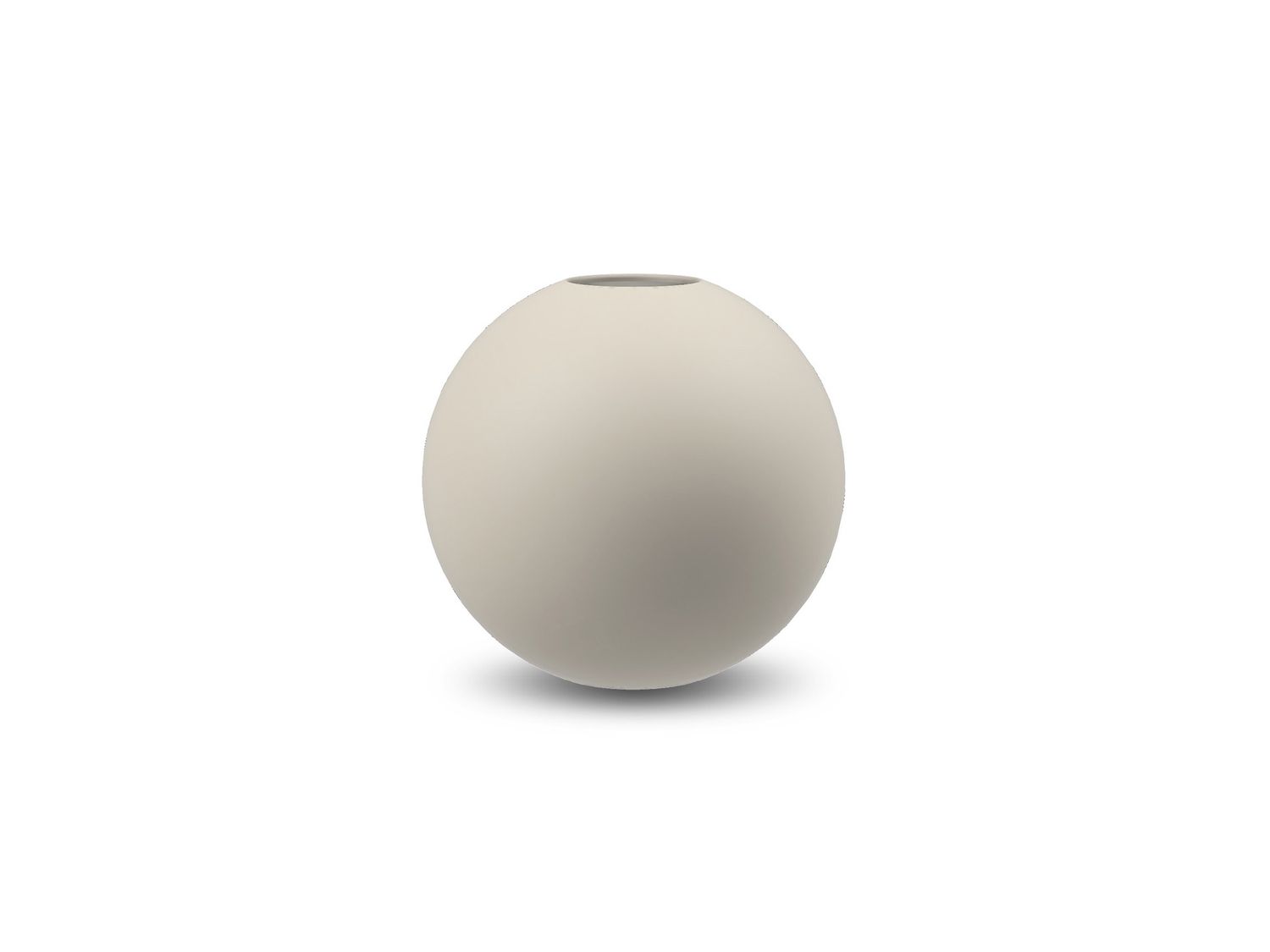 Cooee Ball Vase, Color: Shell, Size: 10cm