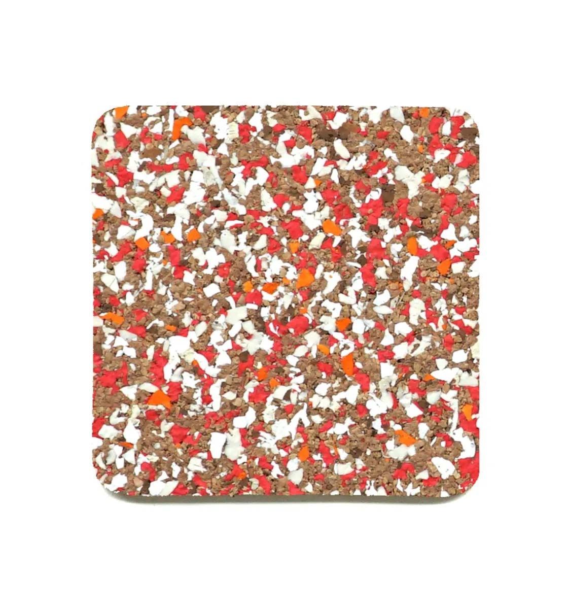 Cork and rubber coaster, Color: Candy