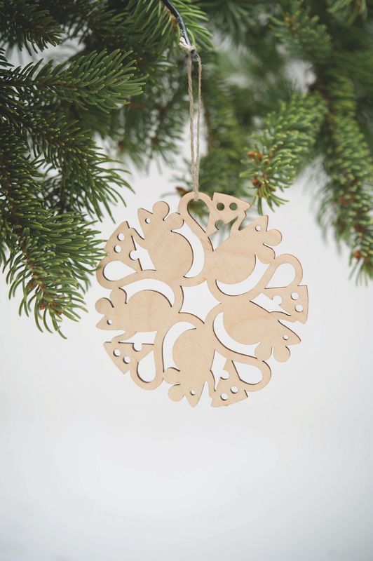 Wooden Laser Cut Orn