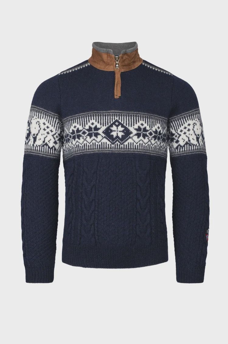 Spitzbergen Pullover, Attribute: Navy, Size: Large
