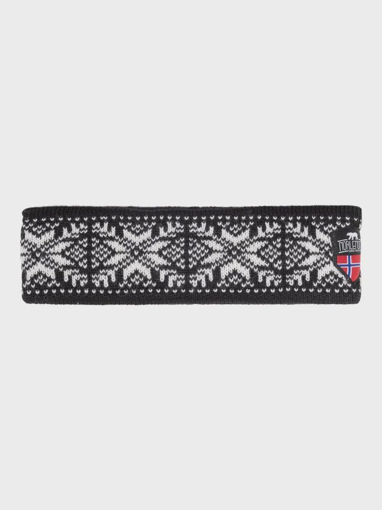 Norway Headband, Color: Blk/Wht, Design: Star