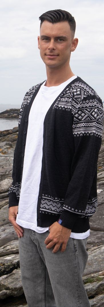 Hovden Cardigan, Color: Charcoal, Size: MD