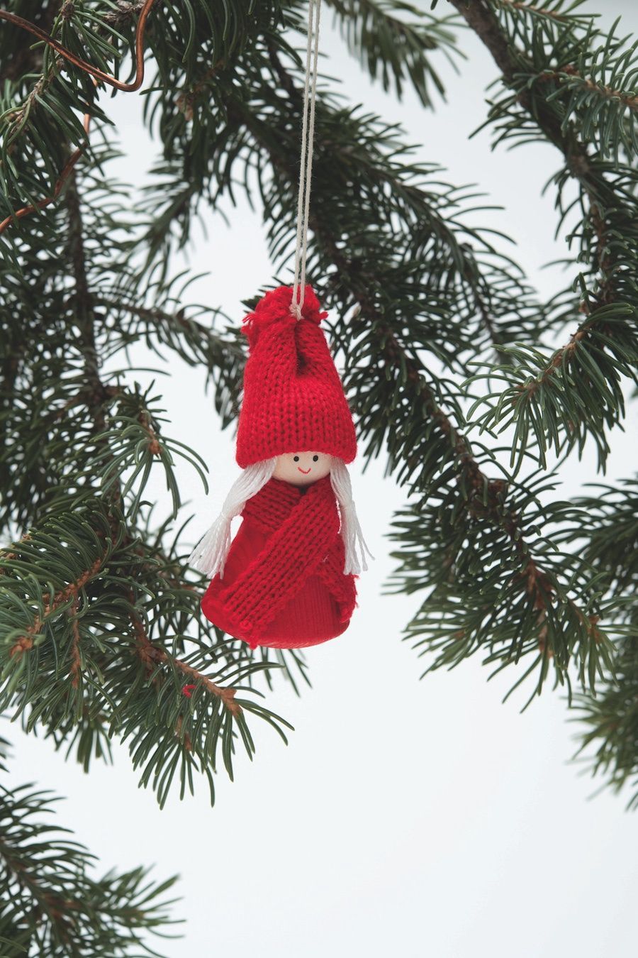 Girl Scarf Tomte Orn