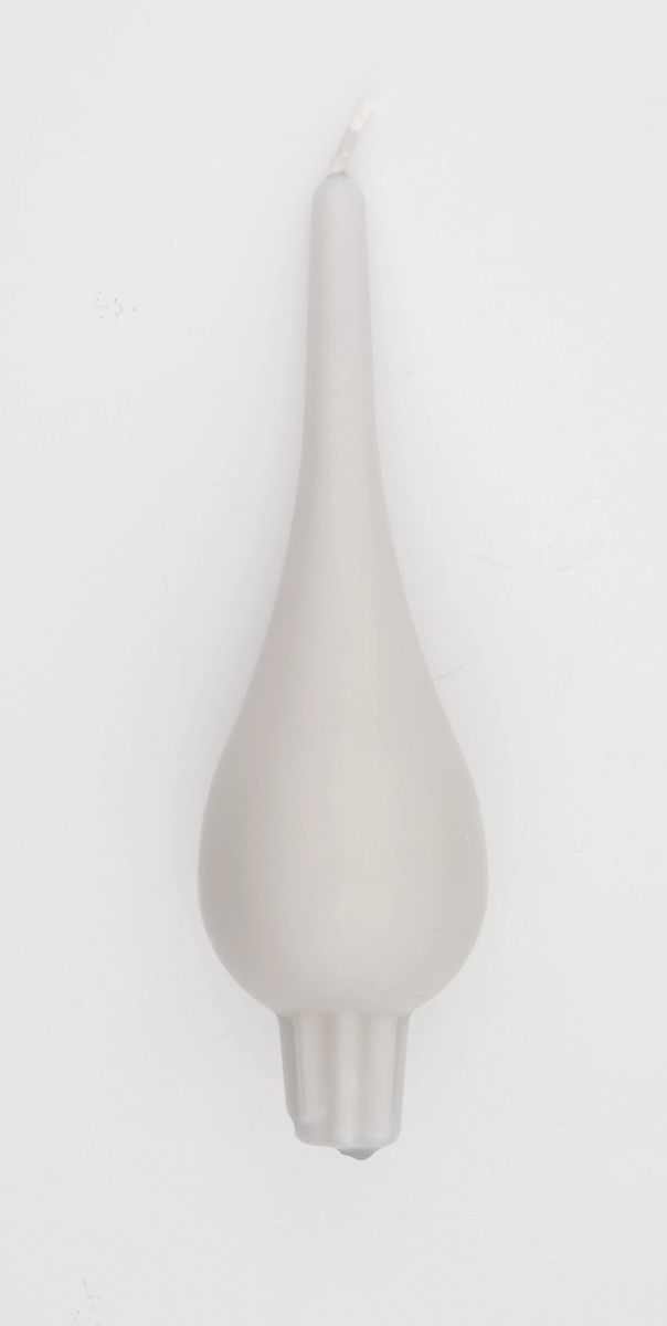 7" Dropljus Candle, Attribute: Antique Wht