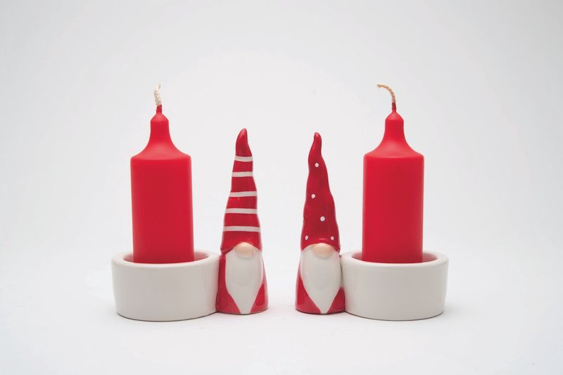 Ceramic Tomte Candle holder