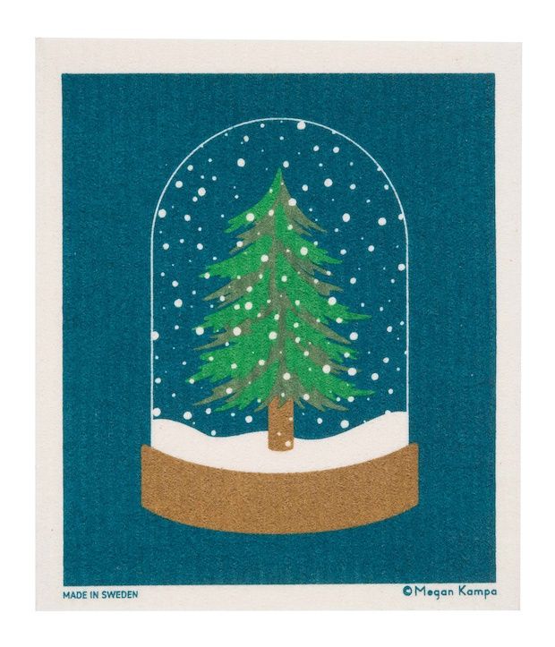 MK Snow Globe Dishcloth