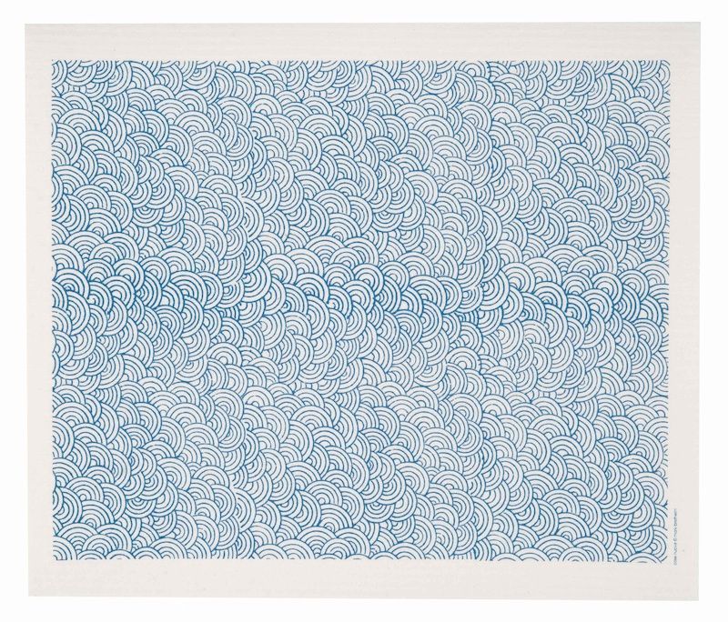 Blue Circles Drying Mat