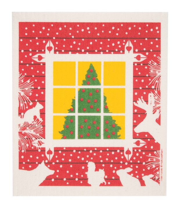 Christmas Window Dishcloth