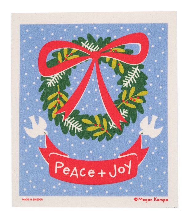 Peace &amp; Joy Dishcloth