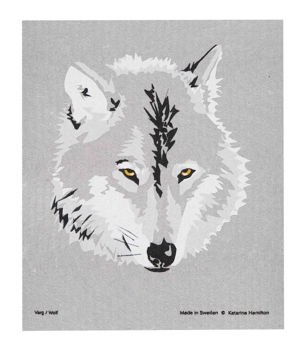 Wolf Dishcloth