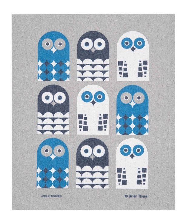 Blue Owl Family Dishcloth