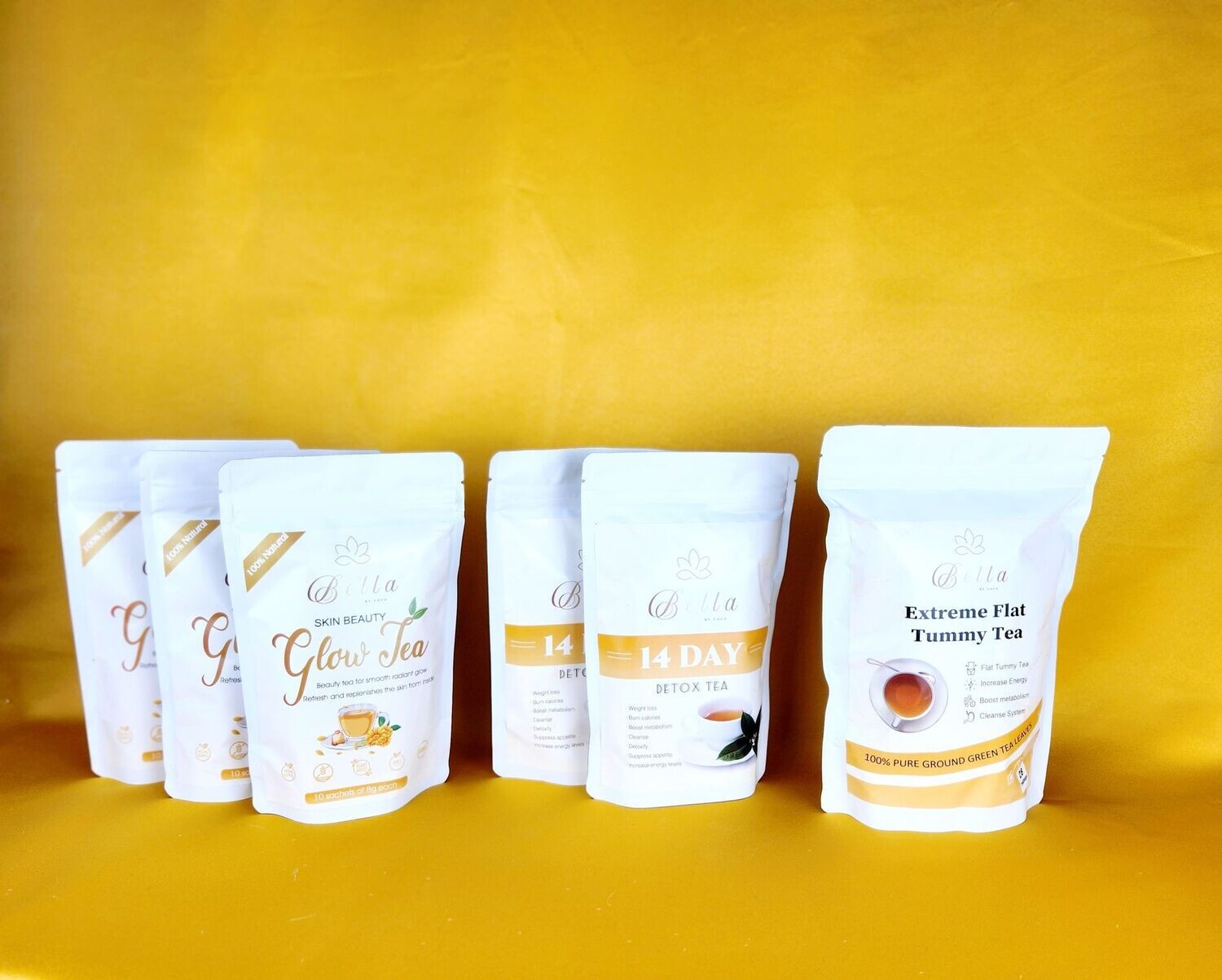  Glow, Detox, and Flat Tummy Tea Bundle (28 days)
