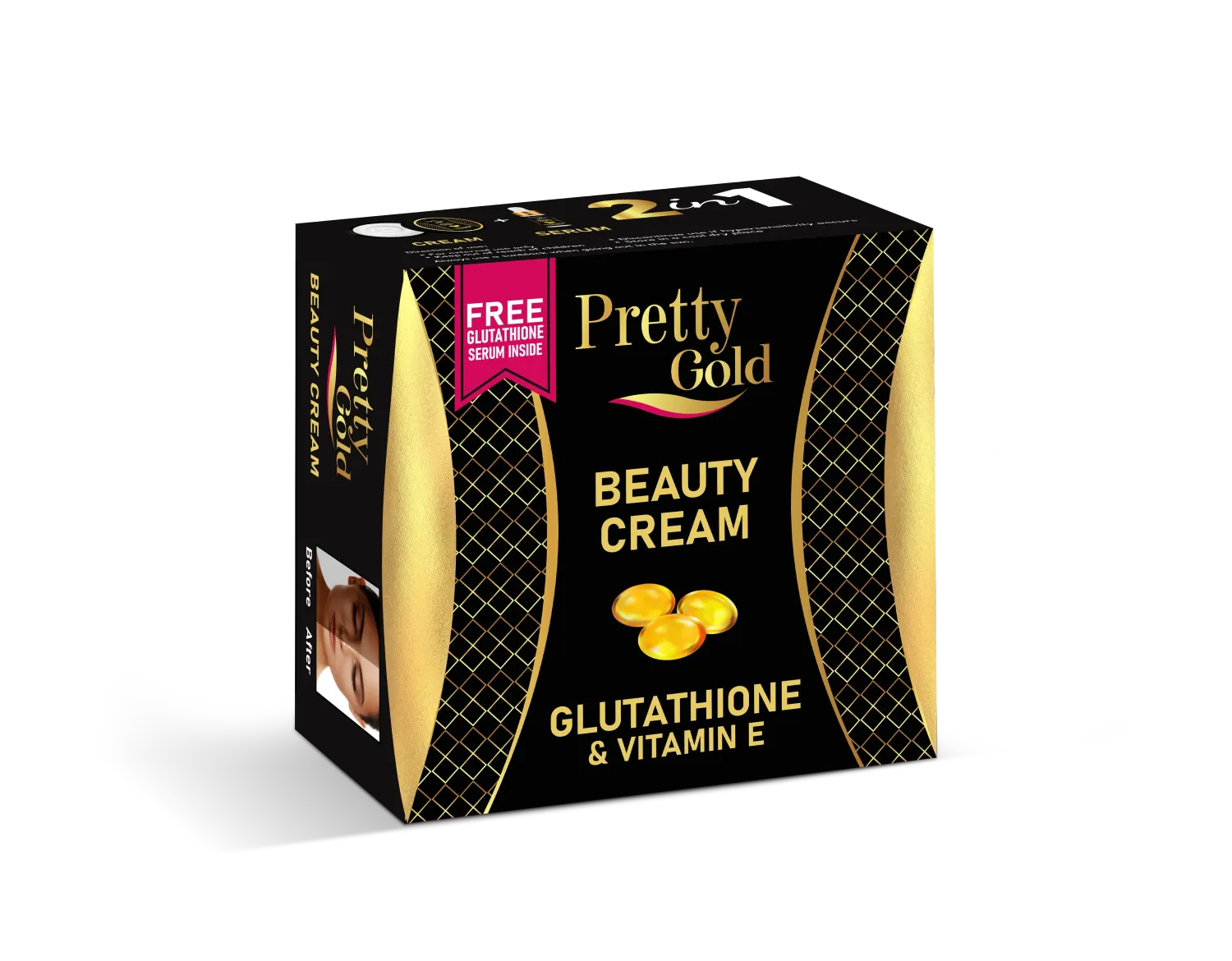 Pretty Gold Beauty Cream - Glutathione & Vitamin E