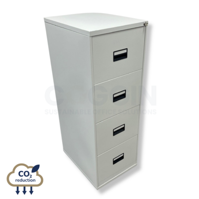 4-drawer Metal Filing Cabinet - Grey 4-drawer Metal Filing Cabinet - Grey