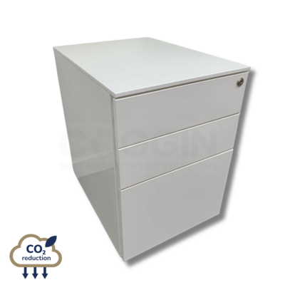 3-drawer Mobile Pedestal - White 3-drawer Mobile Pedestal - White