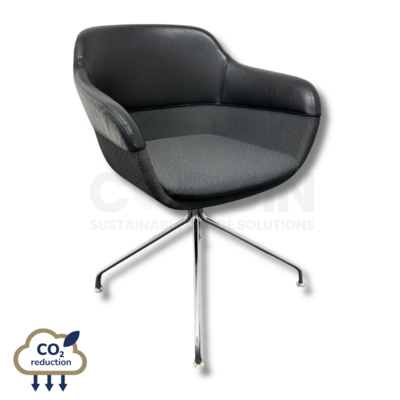 Brunner Crona - Leather Lounge Chair - Black/Grey Brunner Crona - Leather Lounge Chair - Black/Grey