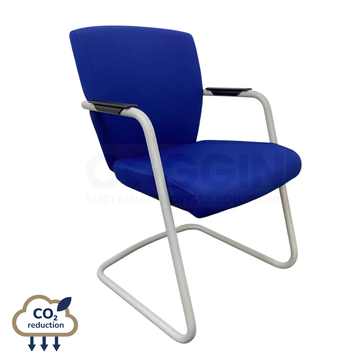 Pledge - Stackable Cantilever Meeting Chair- Royal Blue