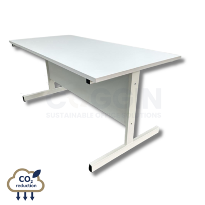 Rectangular Meeting Table - 1400mm - White Rectangular Meeting Table - 1400mm - White