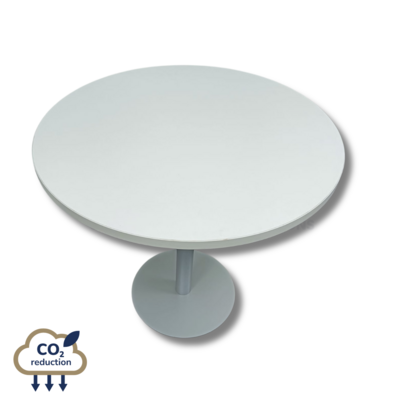 800mm Round Meeting Table - White